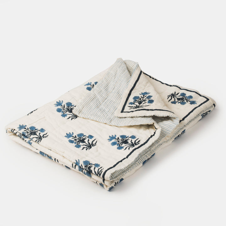 Azure Throw Blanket