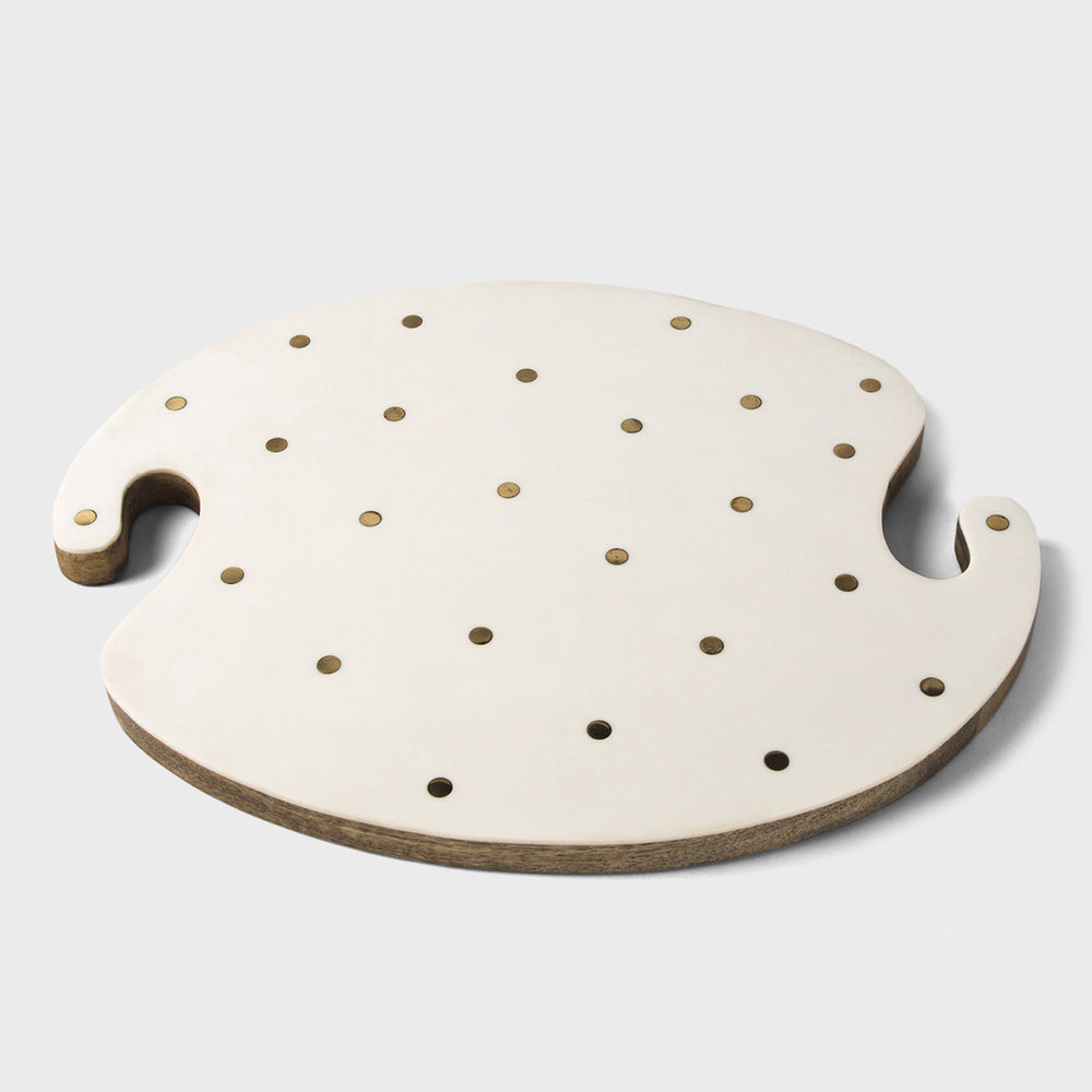 White MDF serving board with smooth minimal finish