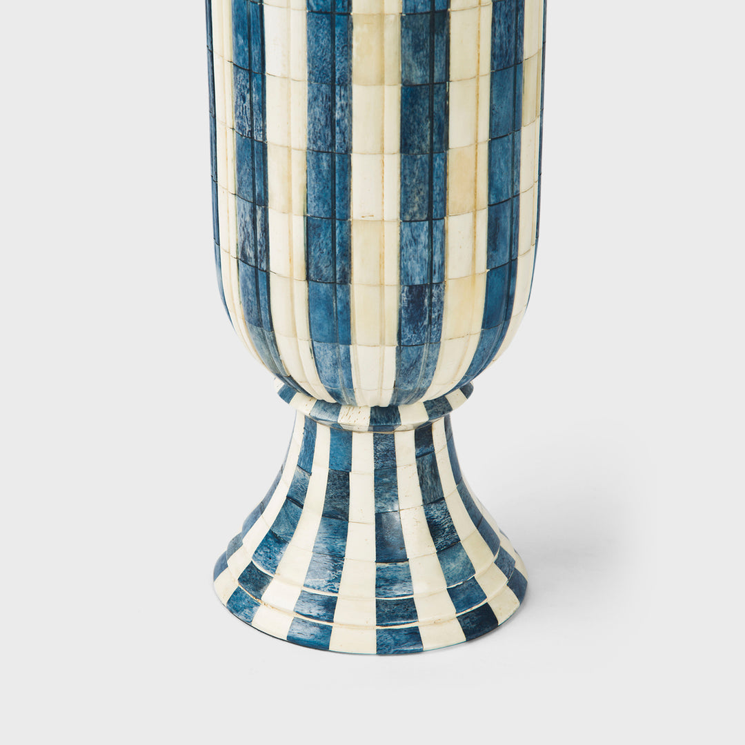 Eterna Bone Inlay Lamp, Midnight Blue