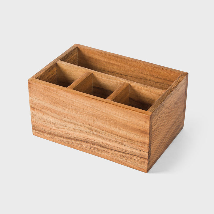 Acacia Wood Caddy Organizer