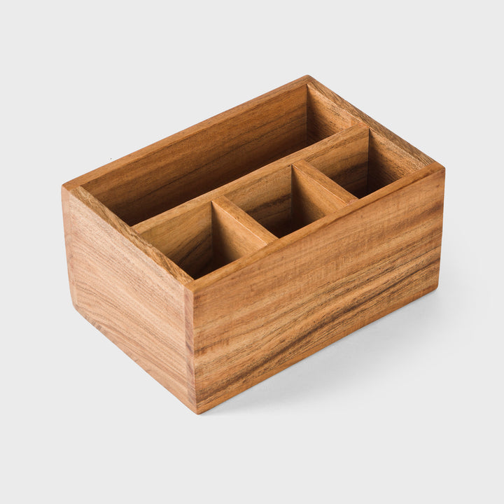 Acacia Wood Caddy Organizer