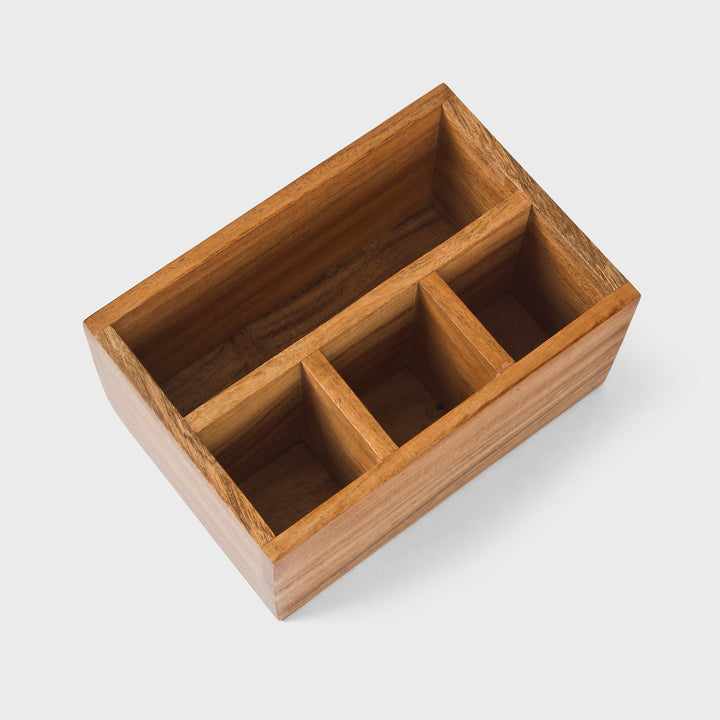 Acacia Wood Caddy Organizer