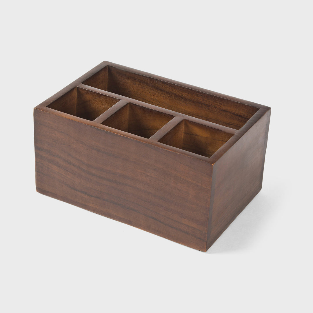 Acacia Wood Caddy Organizer