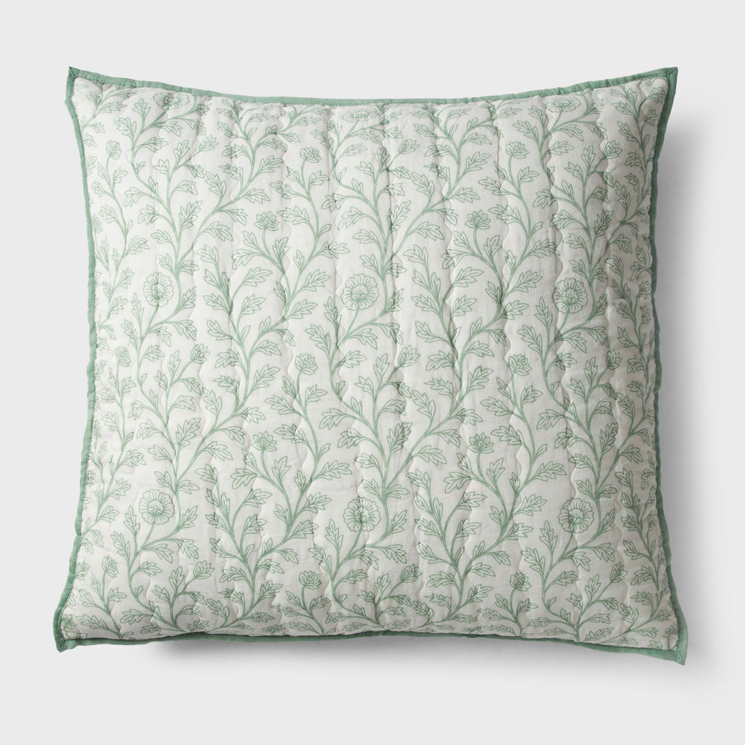 Mughal Floral Handprinted Cotton Sham Set of 2