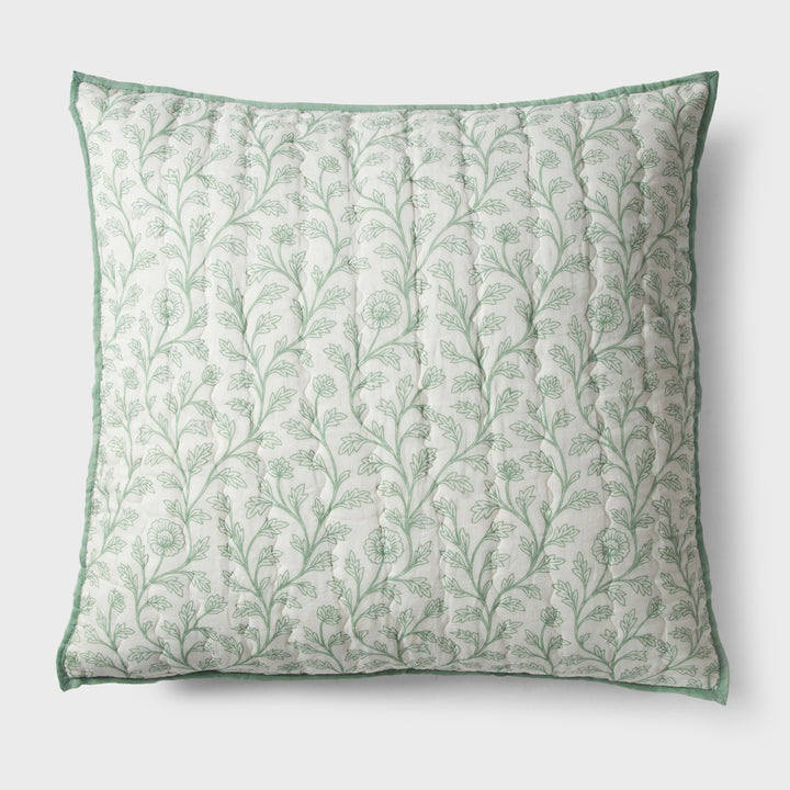 Mughal Floral Handprinted Cotton Sham Set of 2