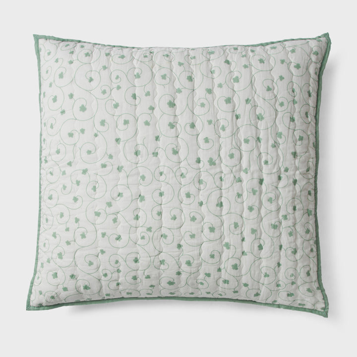 Close-up of printed pattern and cotton fabric texture