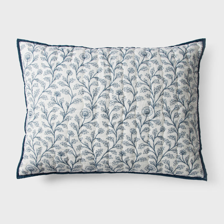 Close-up of printed pattern and cotton fabric texture