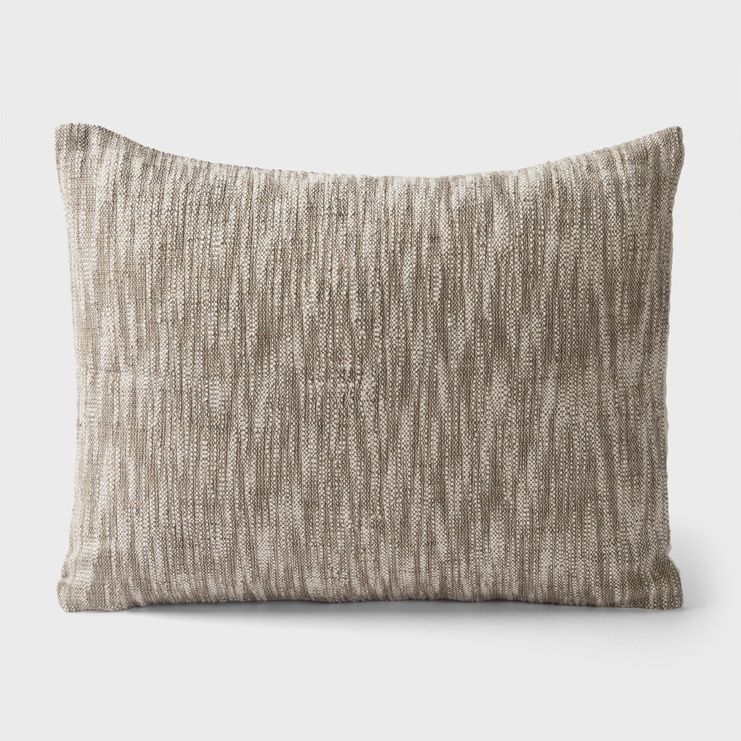 Set of two printed cotton euro sham covers in Earthy design