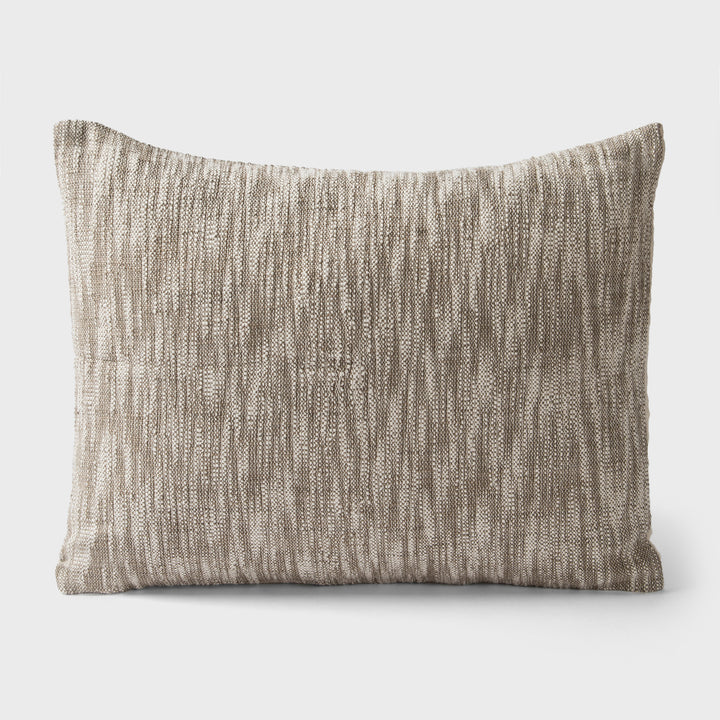 Set of two printed cotton euro sham covers in Earthy design