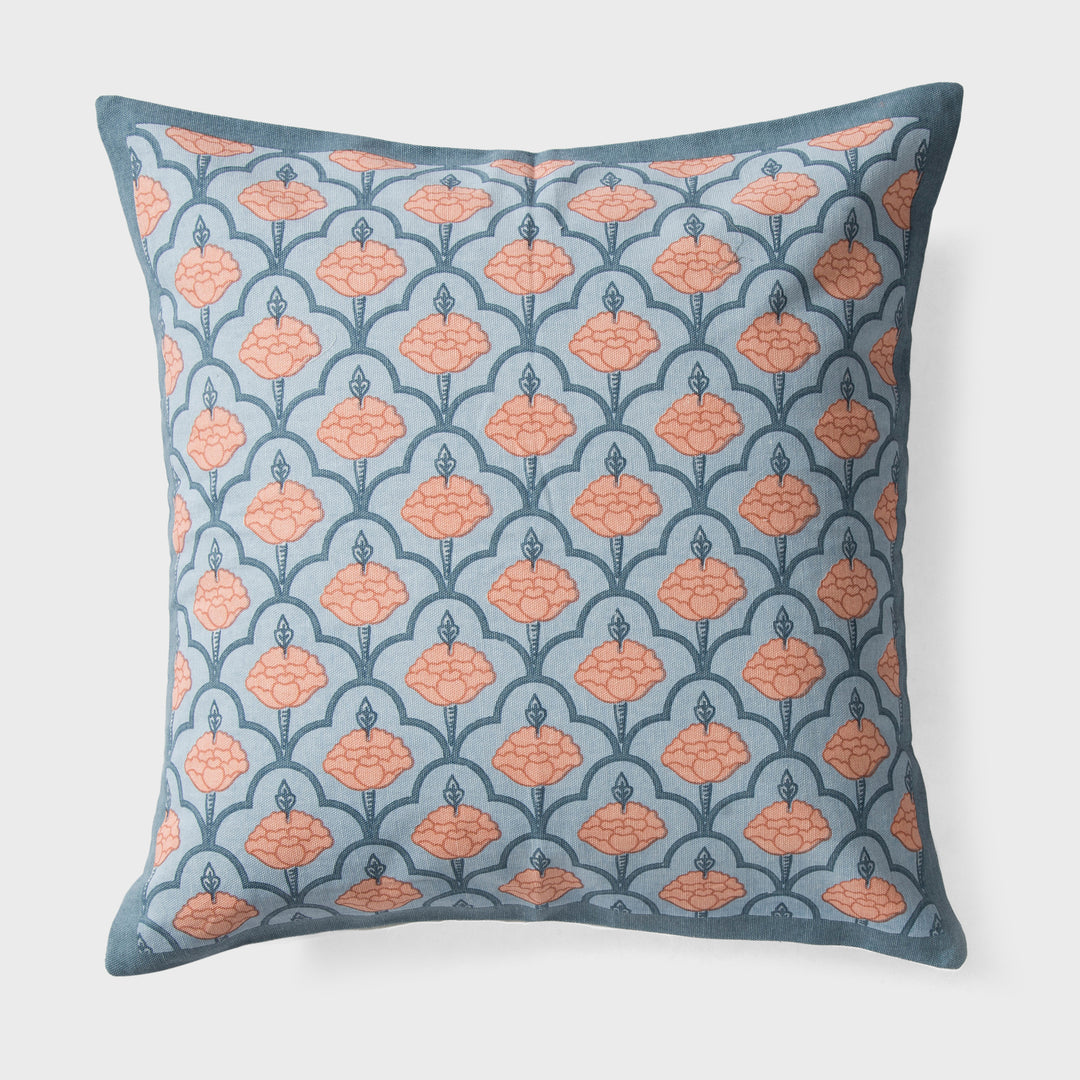 Close-up of jaali pattern and cotton fabric texture