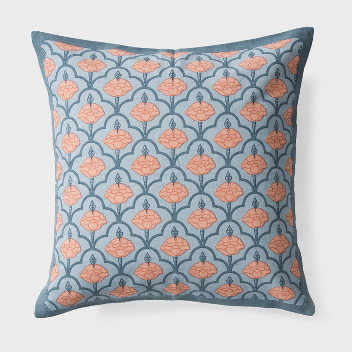 Close-up of jaali pattern and cotton fabric texture
