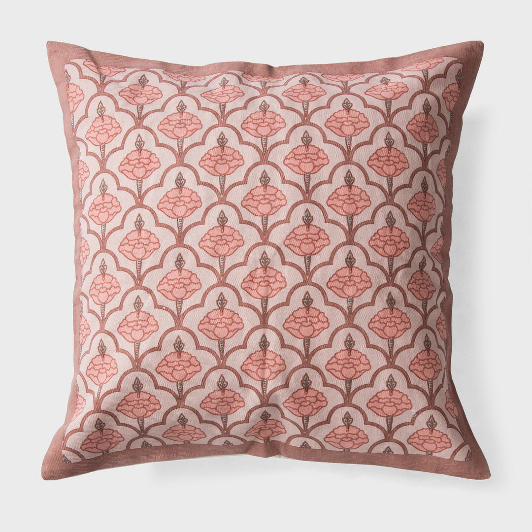 Close-up of jaali pattern and cotton fabric texture