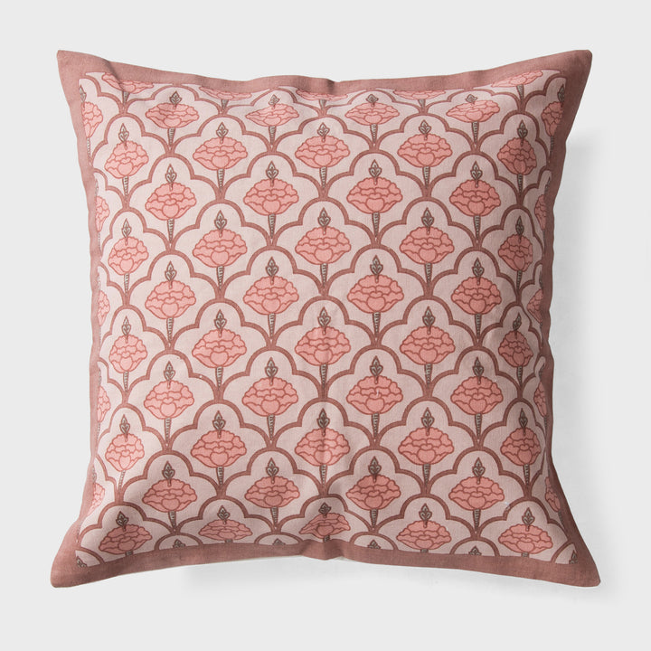 Close-up of jaali pattern and cotton fabric texture