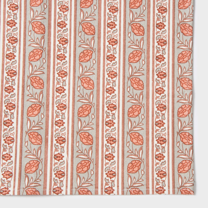 Gulshan Floral Handprinted Cotton Tablemats, Set of 4