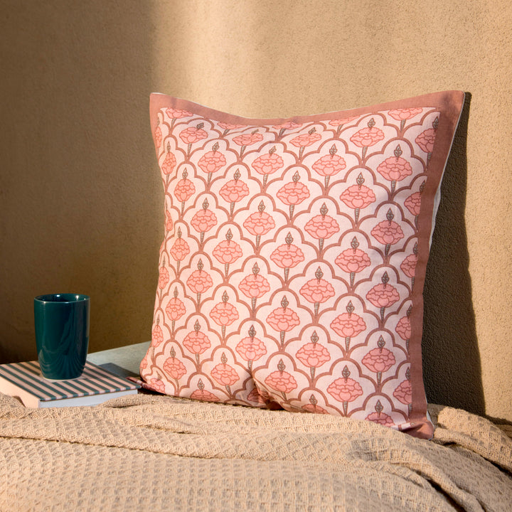 Zarina Handprinted Cotton Cushion Cover