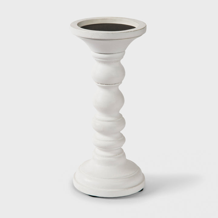 Willow in Matte White Candle Holder Set of 3