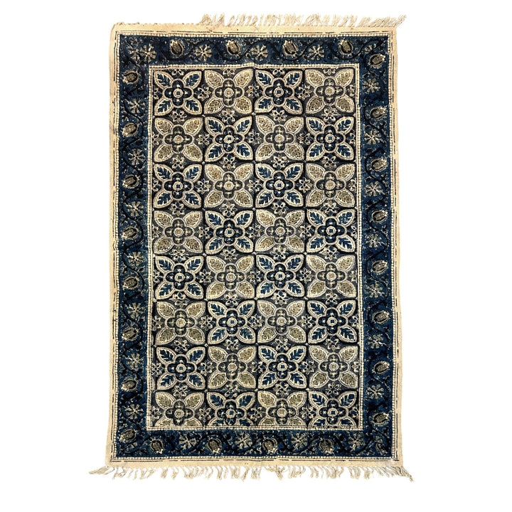 Kalamkari Handprinted Rug (36" x 60")