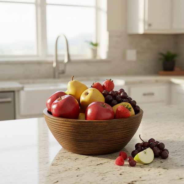 Cascade Handcarved Mangowood Nested Bowls