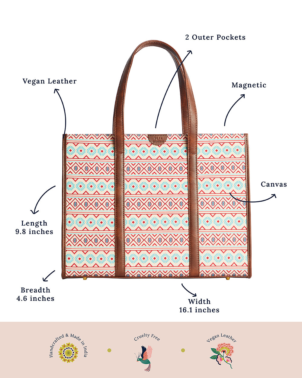 Handpainted Serenity Tote Bag