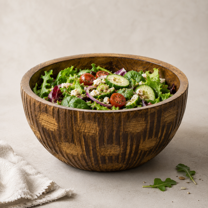 Zoji Valley Mango Wood Bowl –  Burnt Finish