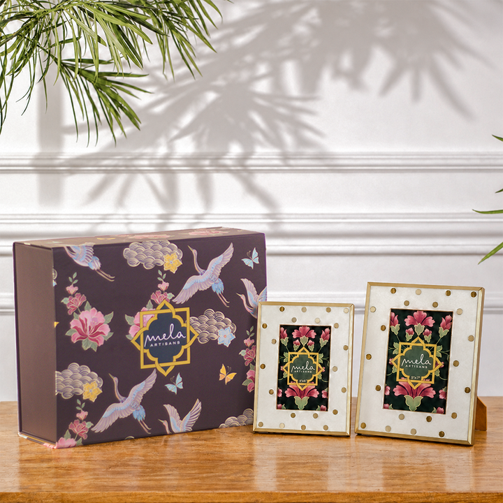 Sitara Resin Photo Frame Gift Box Set