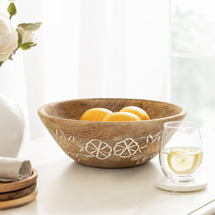 Suru Valley Mango Wood Bowl – Natural Brown