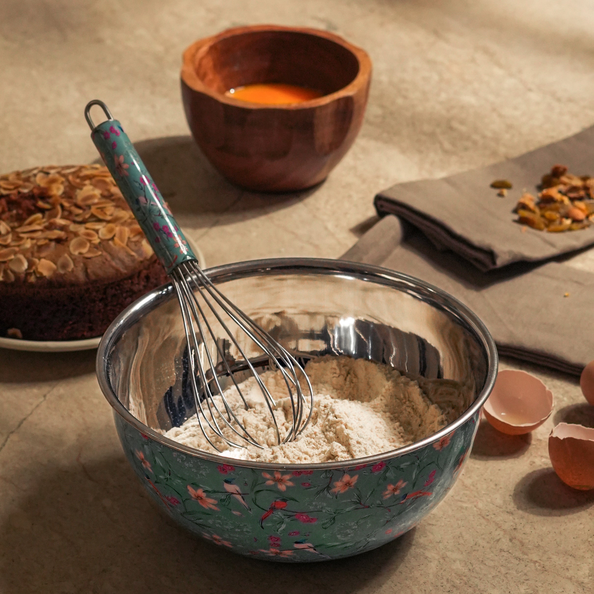 Mela Artisans Bloom Bowl and Whisk - Thumbnail 2