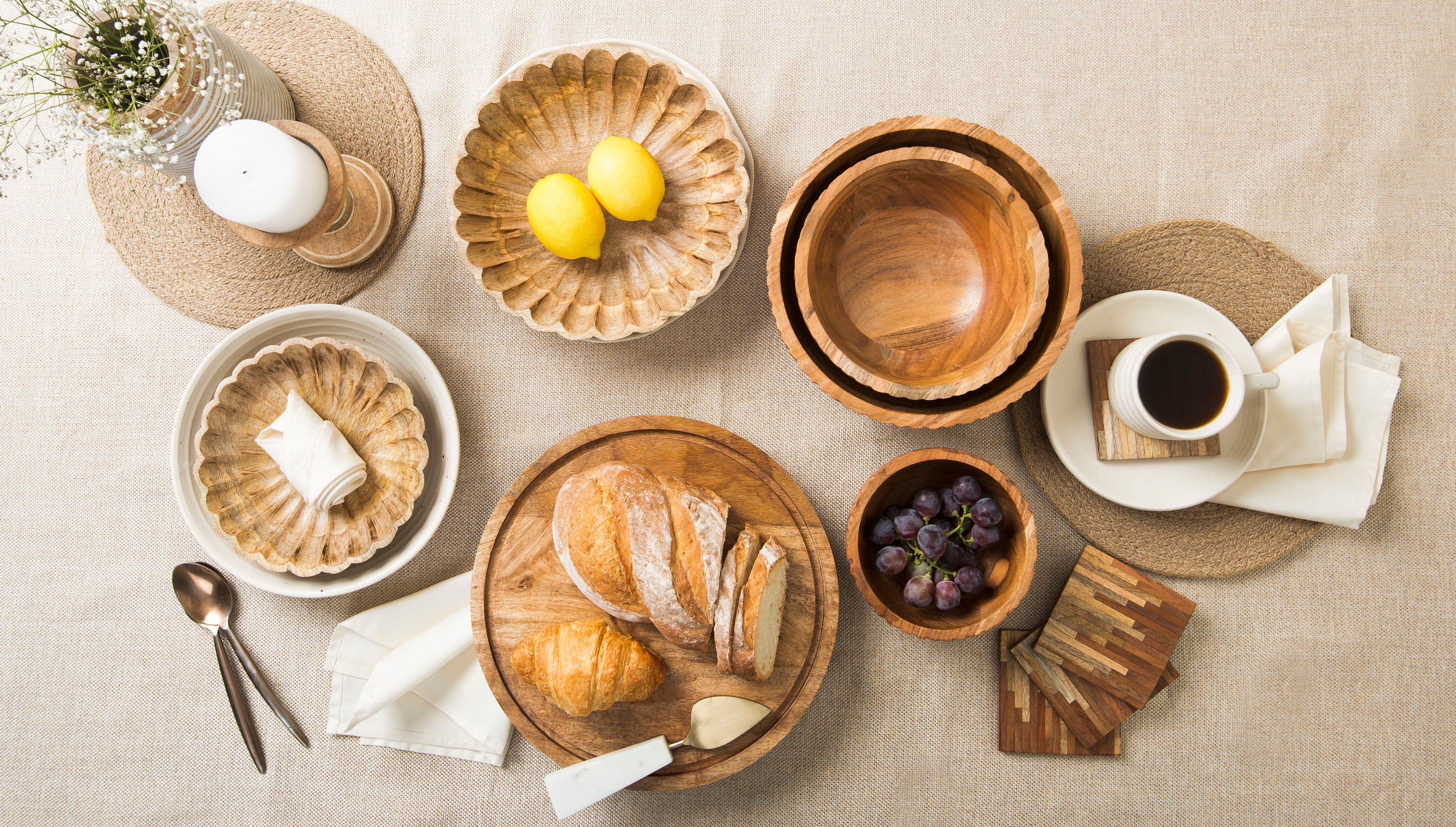Mela Artisans Scallop Serenity Bowls - Thumbnail 2