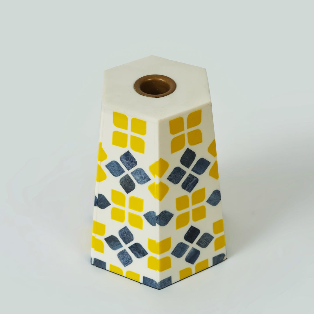 Marigold Mosaic Inlay Candleholder