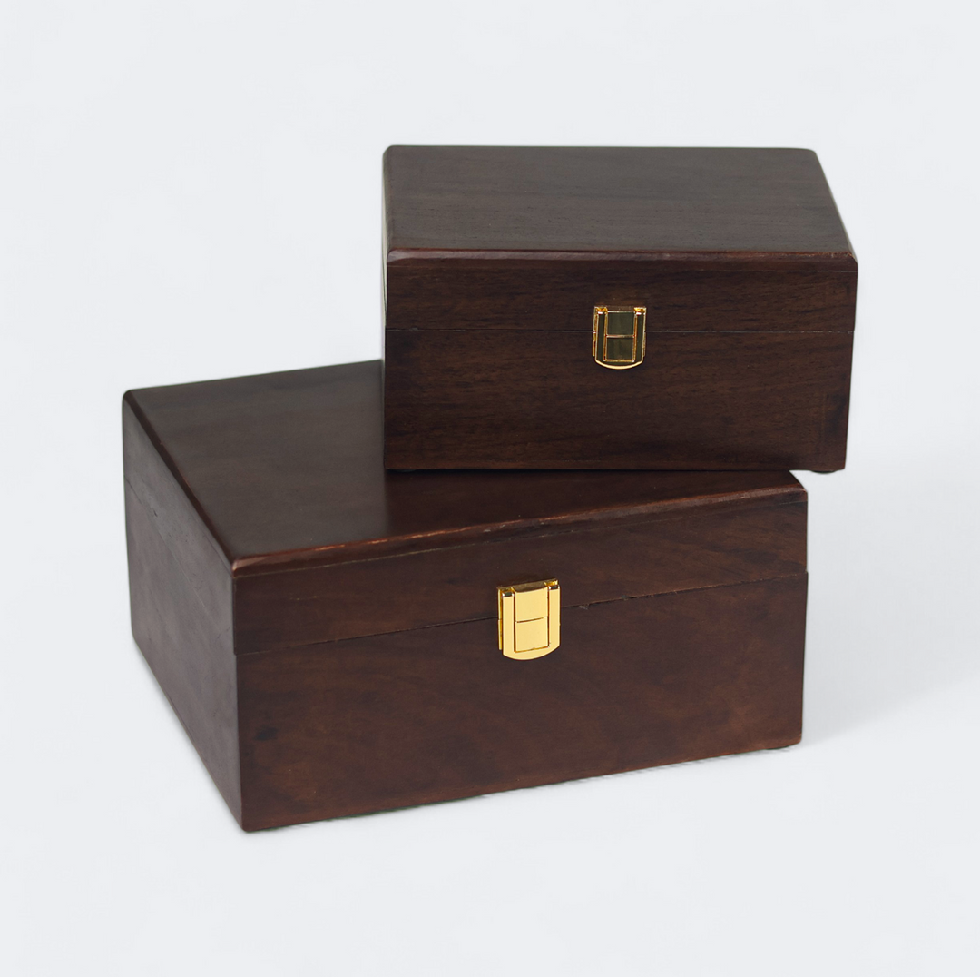 Close-up of hand-carved wood texture and natural grain on trinket tray