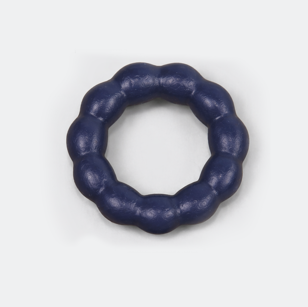  Set of four handcrafted terracotta napkin rings with beaded detailing from Raatriti collection
