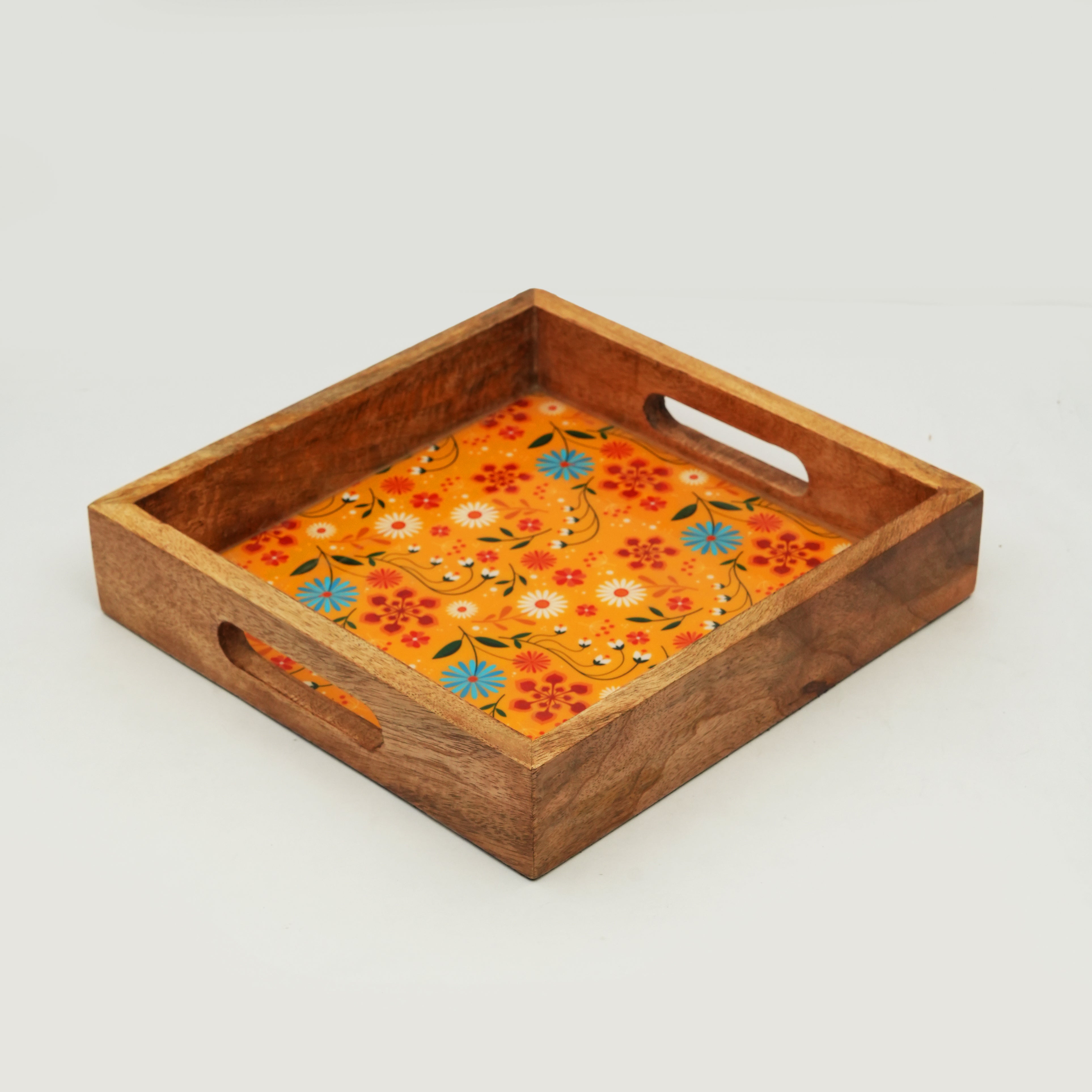 Mela Artisans Sunburst Bloom Serving Tray - Thumbnail 4