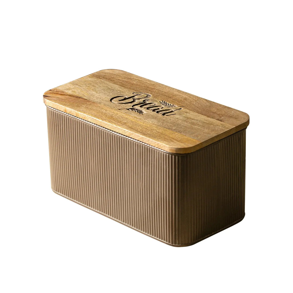 ridge wooden bread box multicolored
