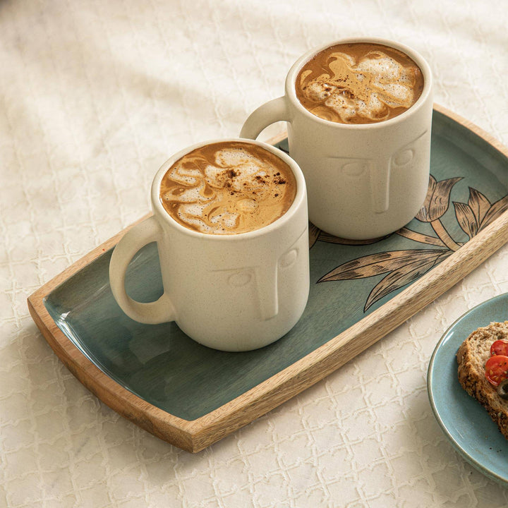 Moai Ceramic Coffee Mug Set