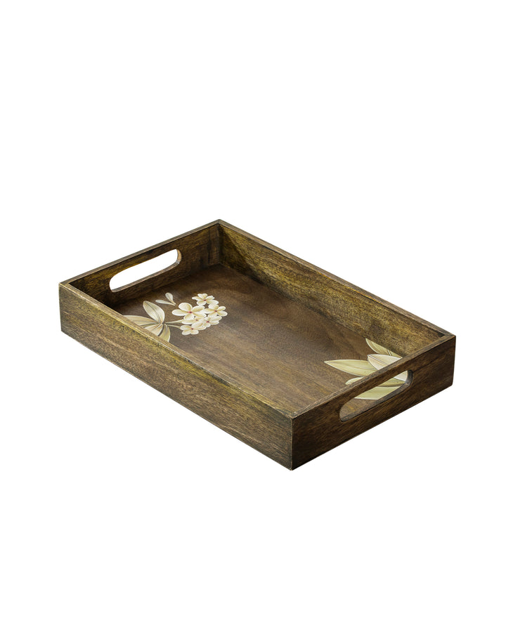 Frangipani Handpainted Large Serving Tray