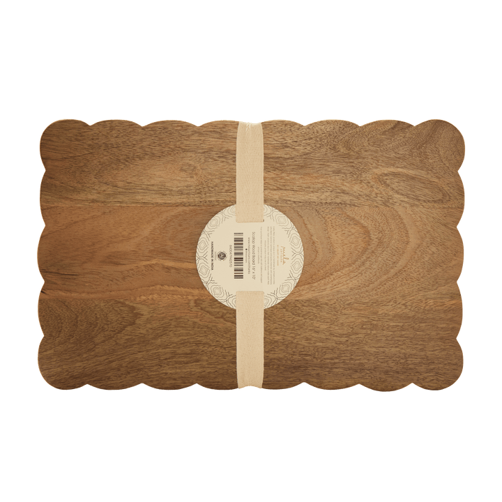 Scalloped Mangowood Serve Board