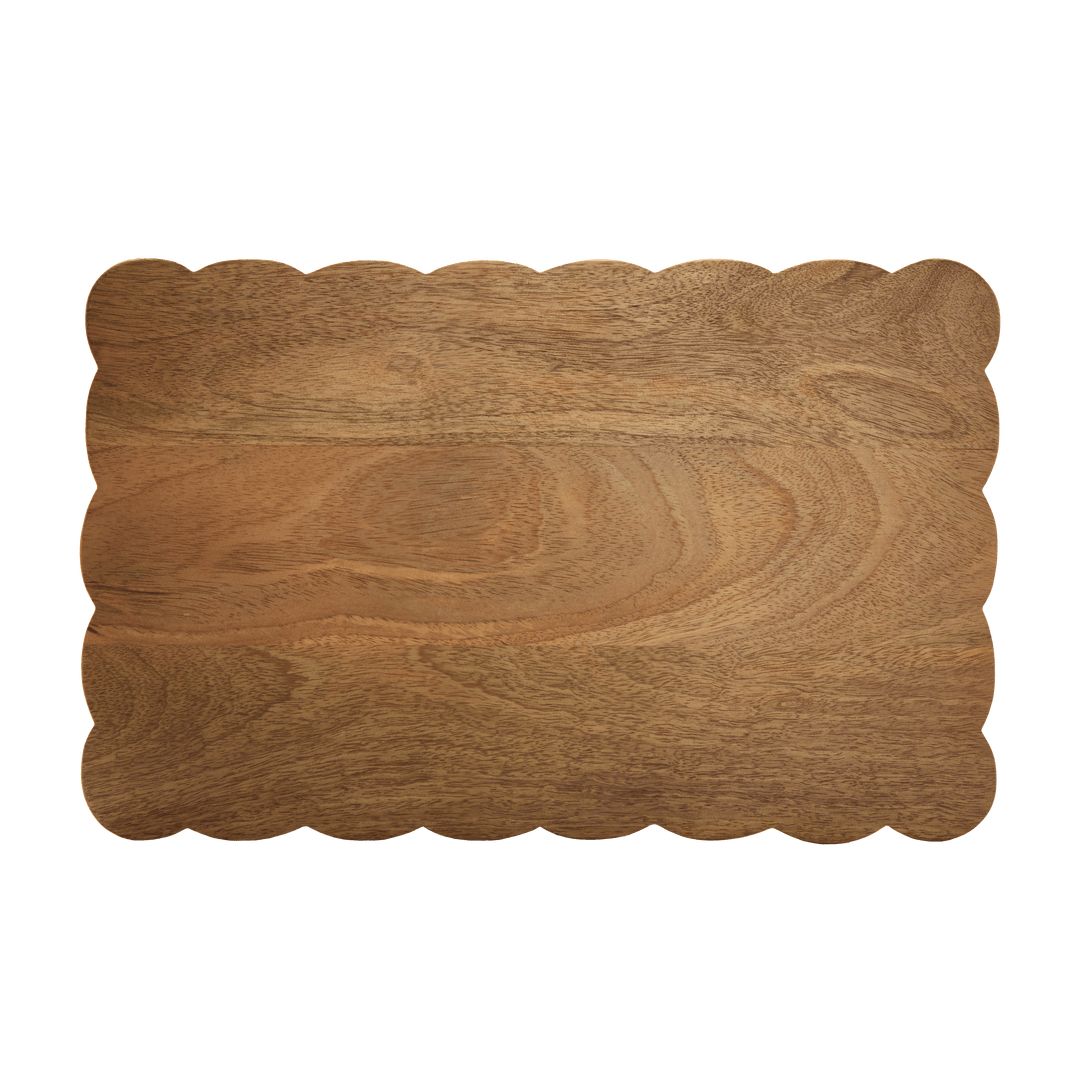 Scalloped Mangowood Serve Board