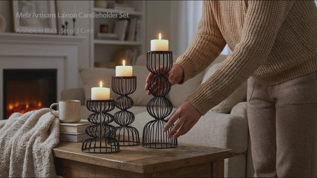 Lainon Pillar Candleholder Set