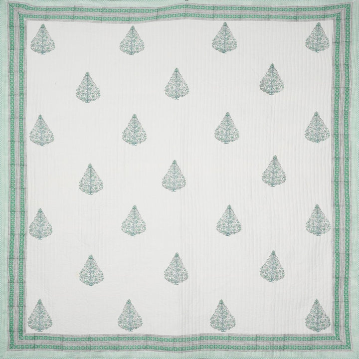 Fine Cotton Quilted and Reversible Double Bed Cover